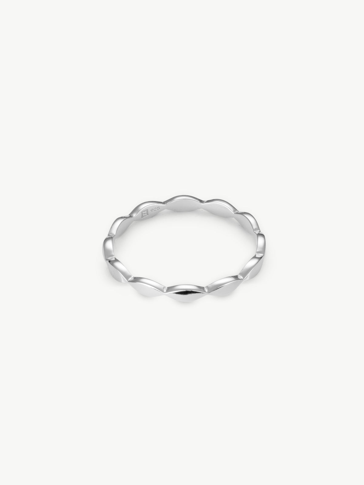 Petal Stacker Ring in sterling silver