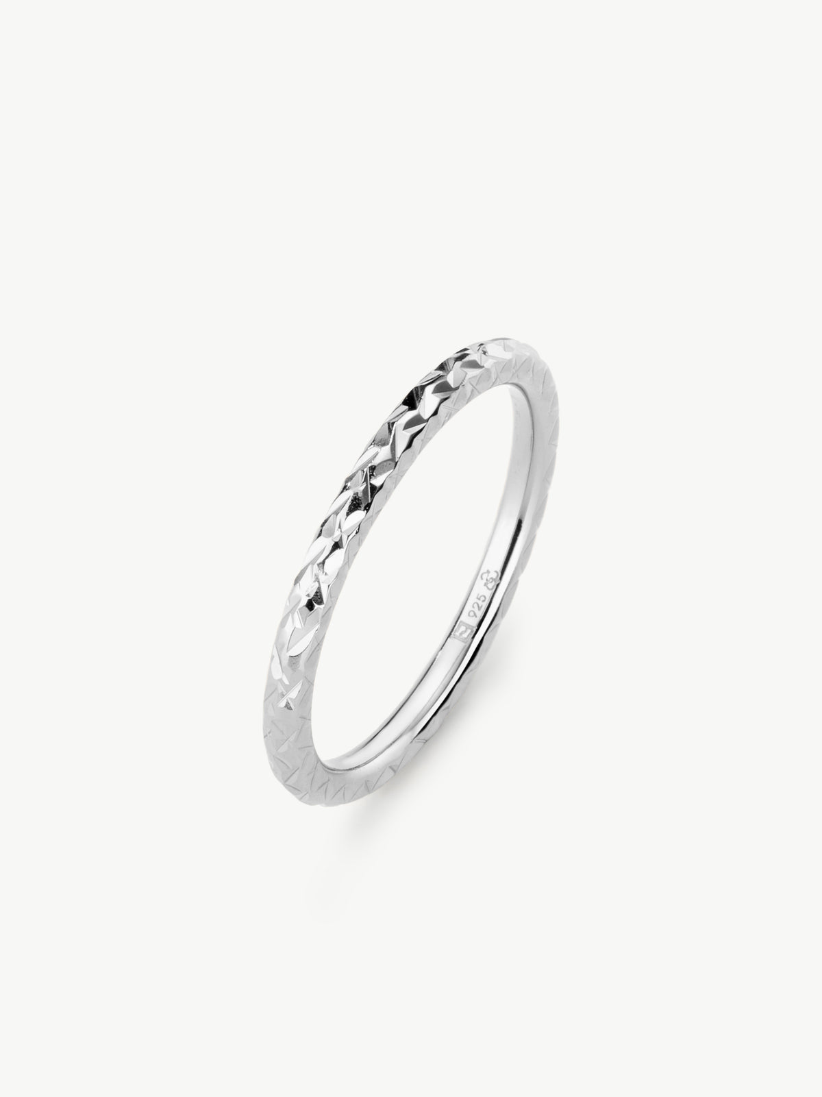 Shimmer Stacker Ring in Sterling Silver