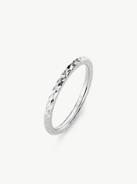 Shimmer Stacker Ring in Sterling Silver