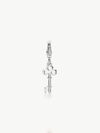 silver key charm