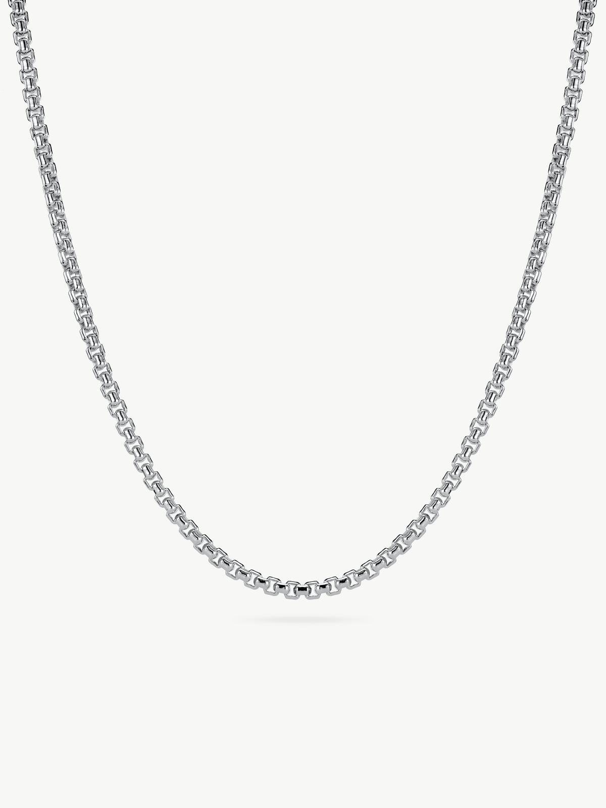 men's sterling silver box chain