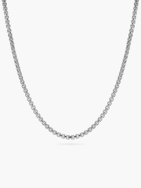 men's sterling silver box chain