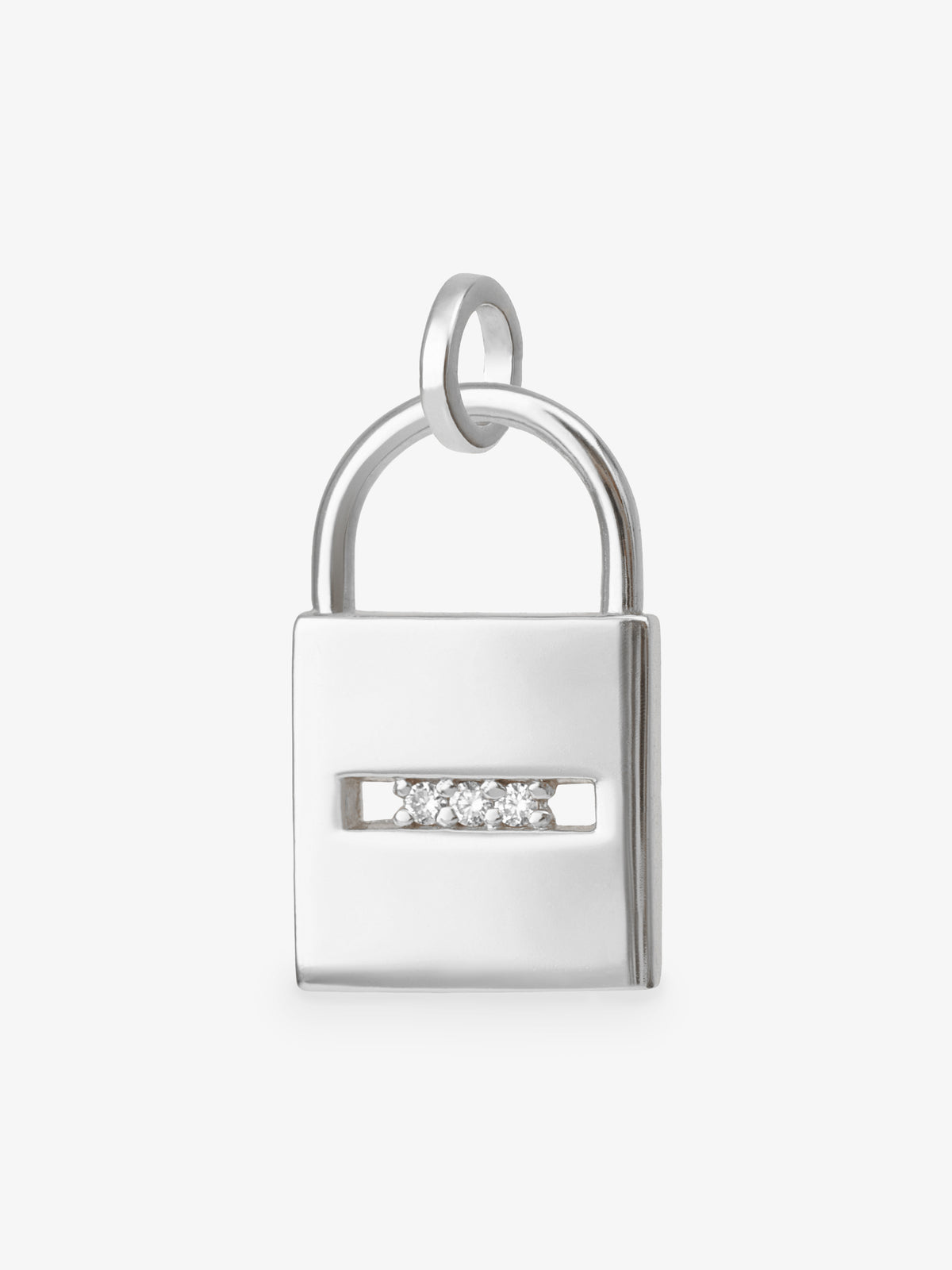 Diamond padlock pendant