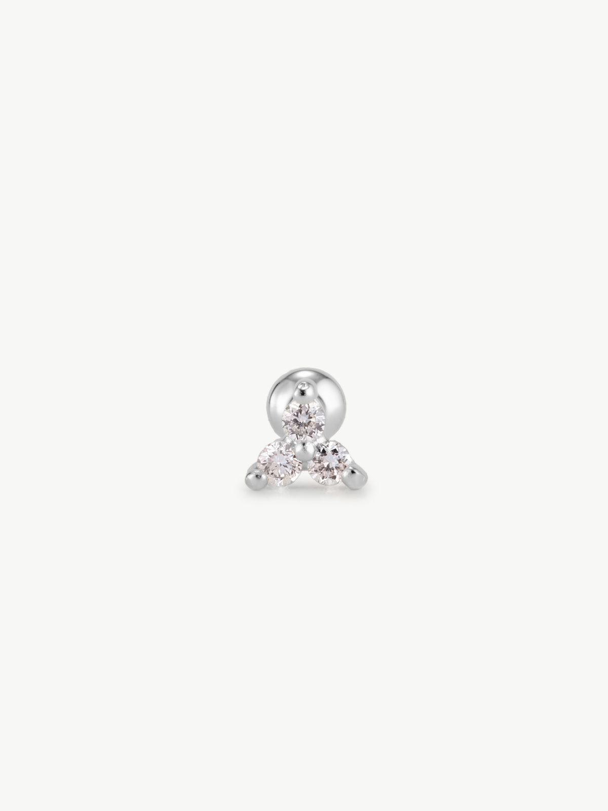 Trinity helix earring in 925 sterling silver