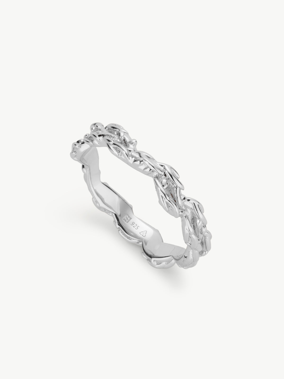 vine stacker ring in sterling silver
