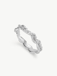 vine stacker ring in sterling silver